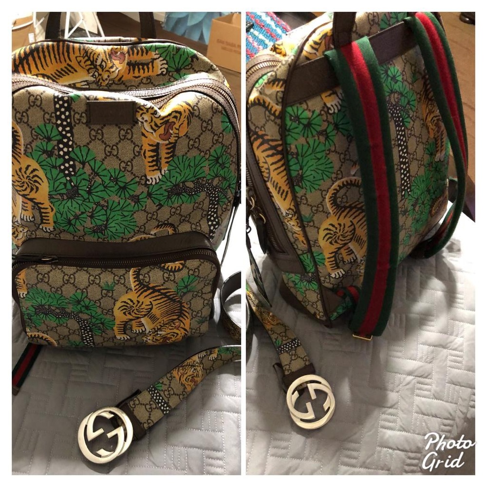 Gucci Backpack Bengal Print GG
